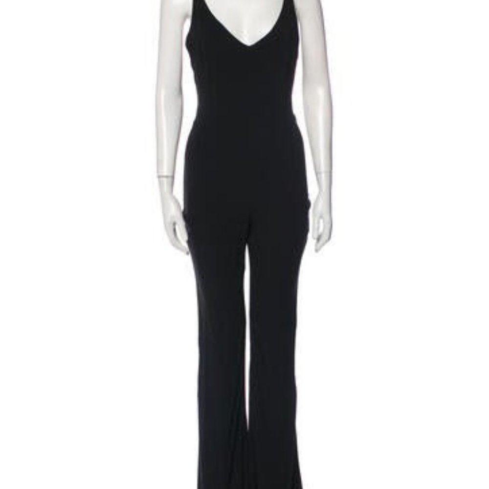 Haney Silk V-Neck Jumpsuit